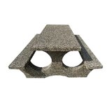 Set masa din beton cu banci aspect piatra naturala